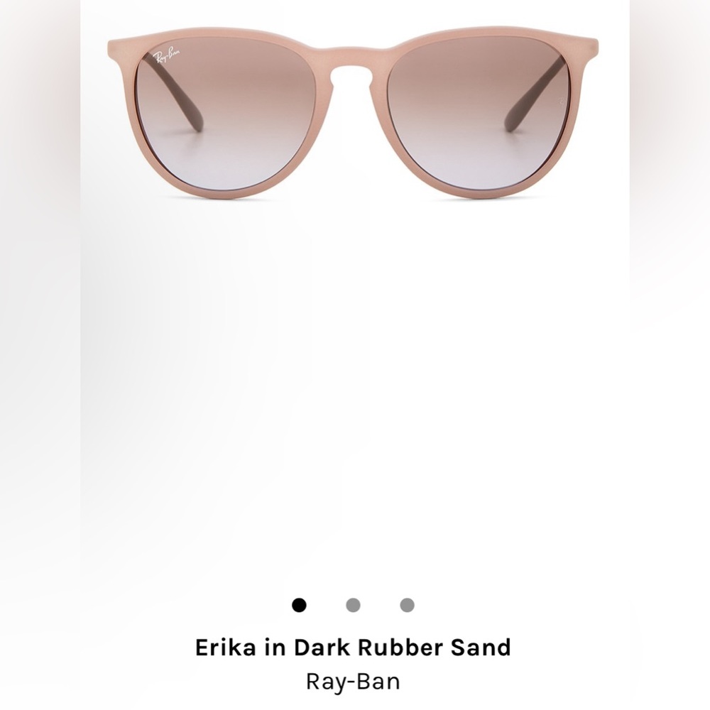NWOT Ray-Ban Erika women’s sun glasses. Color Dark Rubber Sand